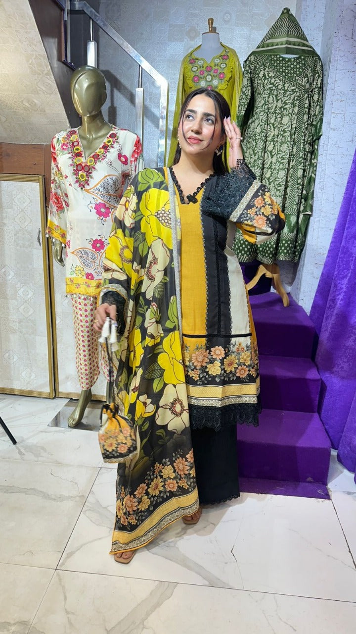 "MITTI " SUMMER COTTON 4 PIECE SUIT FS22