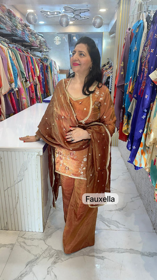 "PARCHAAI" Royal Elegance in Zardosi Embroidered Ethnic Suits FS48