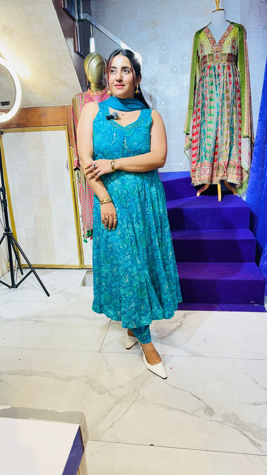 "NILAYA" Elegant Traditional Long Suit FS58