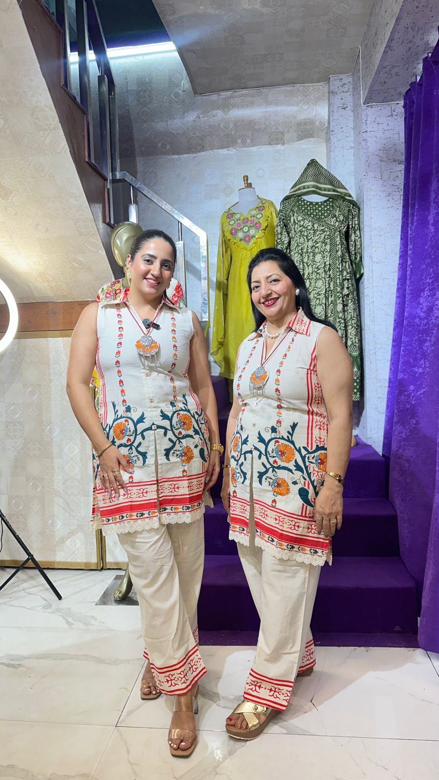 "SITVAA" Khadi Cordset With Pretty Print FS63