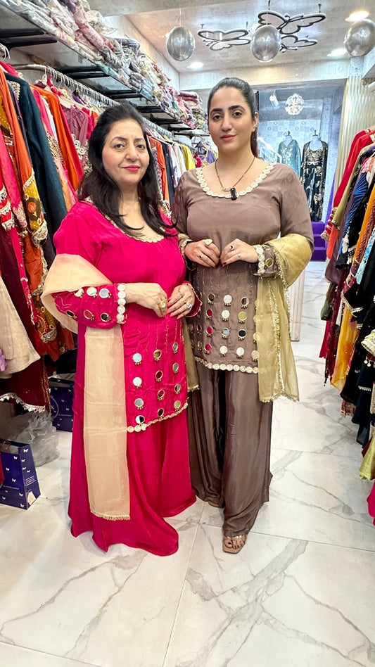 "LUMEER" Beautiful Suit With Mirror Work FS87