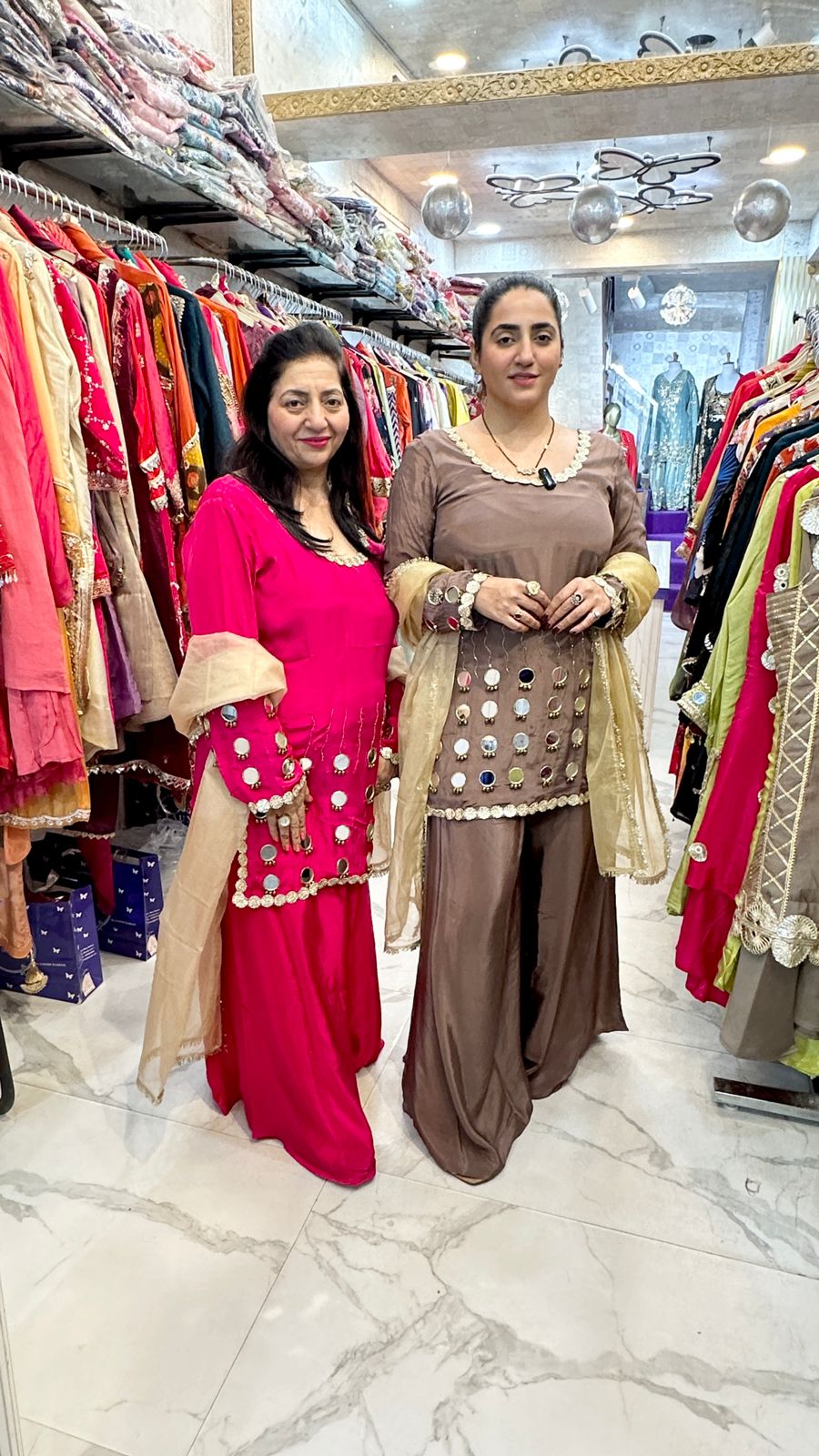 "LUMEER" Beautiful Suit With Mirror Work FS87