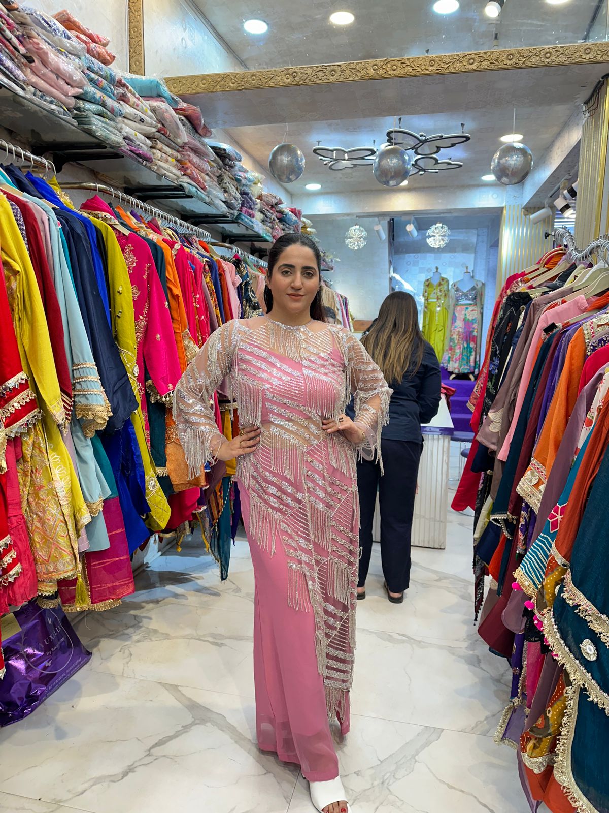 ‘PANKH’ Elegant Indo-Western Dress FS112