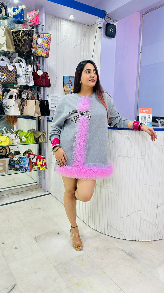 Elegant Fleece Dress FS138