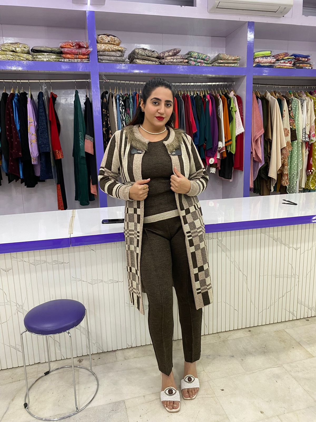 Heavy Woolen 3 piece Set FS147