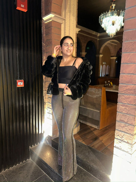 Elegant Rhinestone Pants FS149