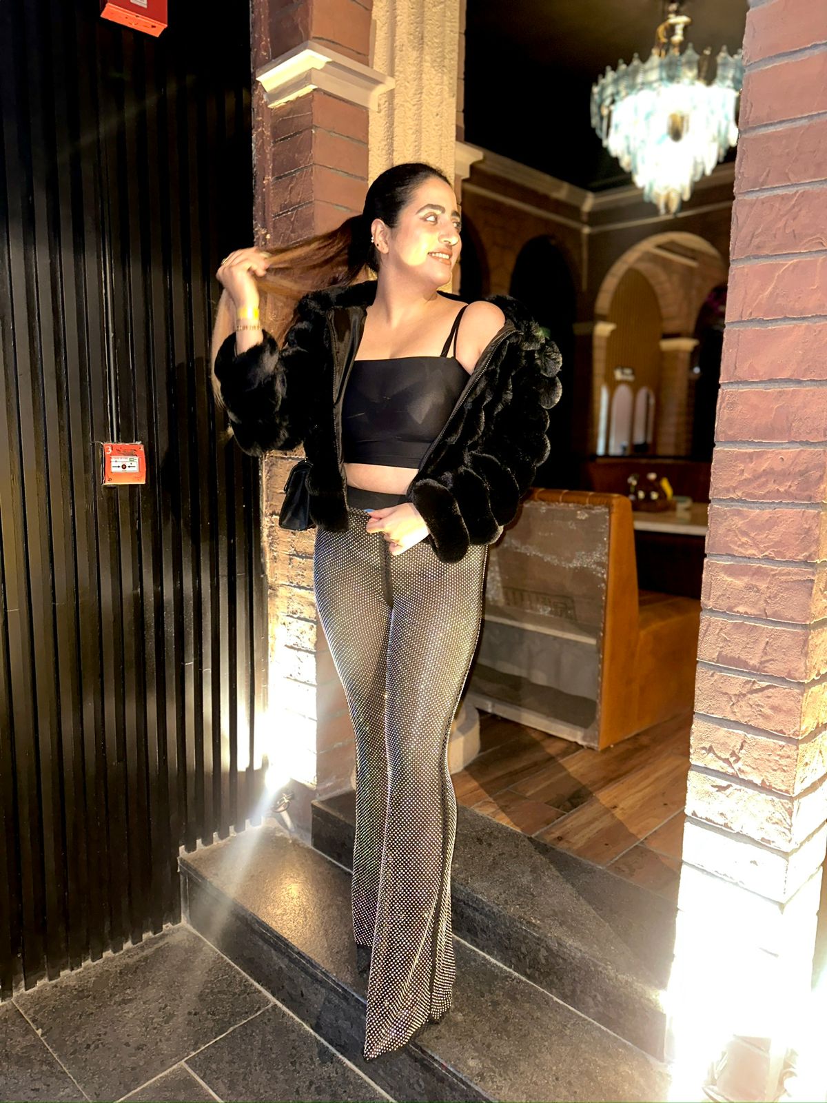 Elegant Rhinestone Pants FS149