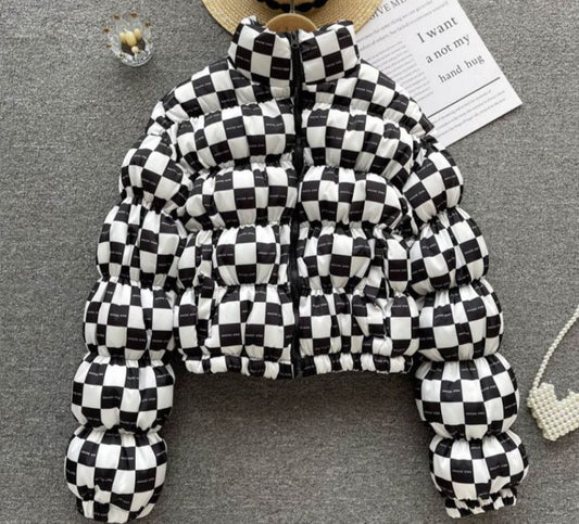 Check Puffer Jacket FS150