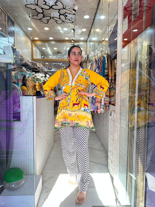 ‘VANTARA’ Stunning Pattern Print Co-Ord Set FS215