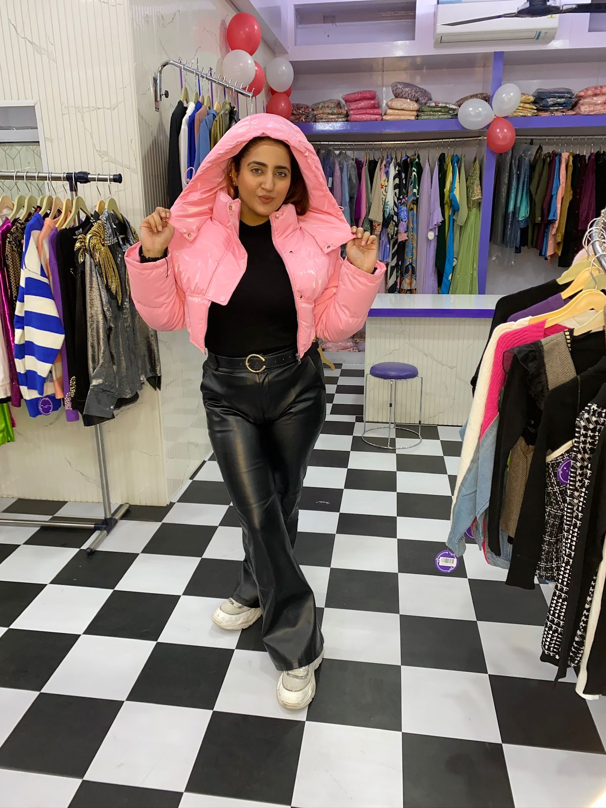 Elegant Shine Puffer Jacket FS151