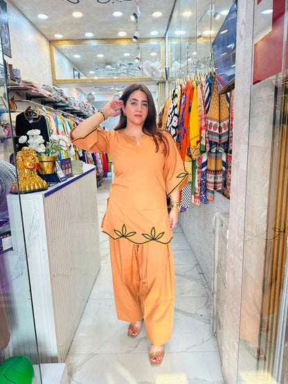 'NIRA' Stunning Co-Ord Set With Embroidery Work FS223