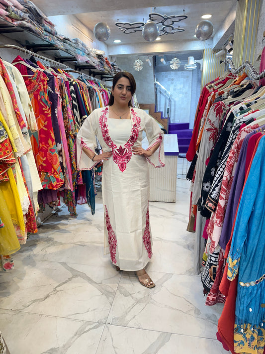 'MEHTAB' Beautiful Indo- Western Dress With Embroidery Work FT226