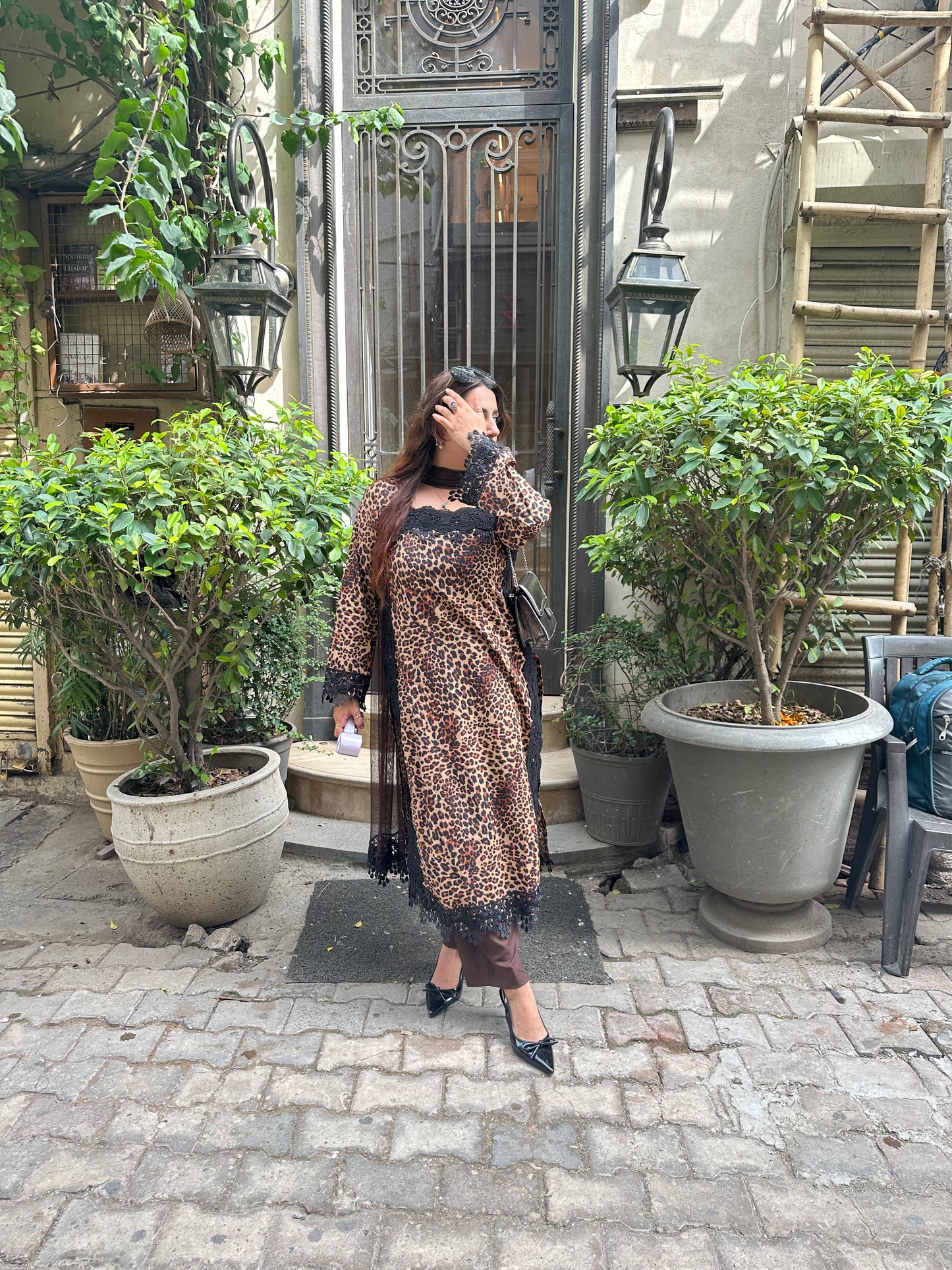 "SHERDIL" Elegant Suit With Lace Work FS245