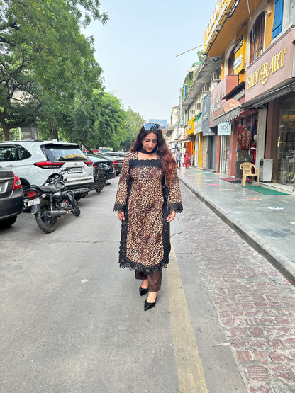 "SHERDIL" Elegant Suit With Lace Work FS245