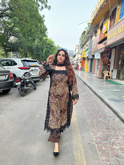 "SHERDIL" Elegant Suit With Lace Work FS245