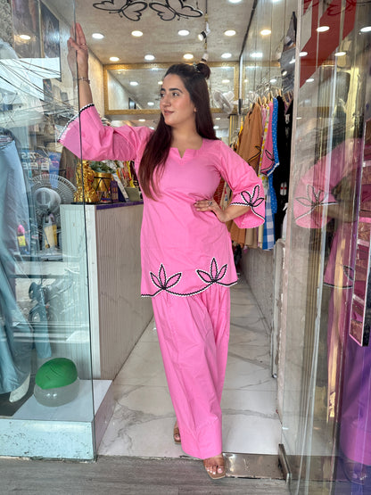 'NIRA' Stunning Co-Ord Set With Embroidery Work FS223