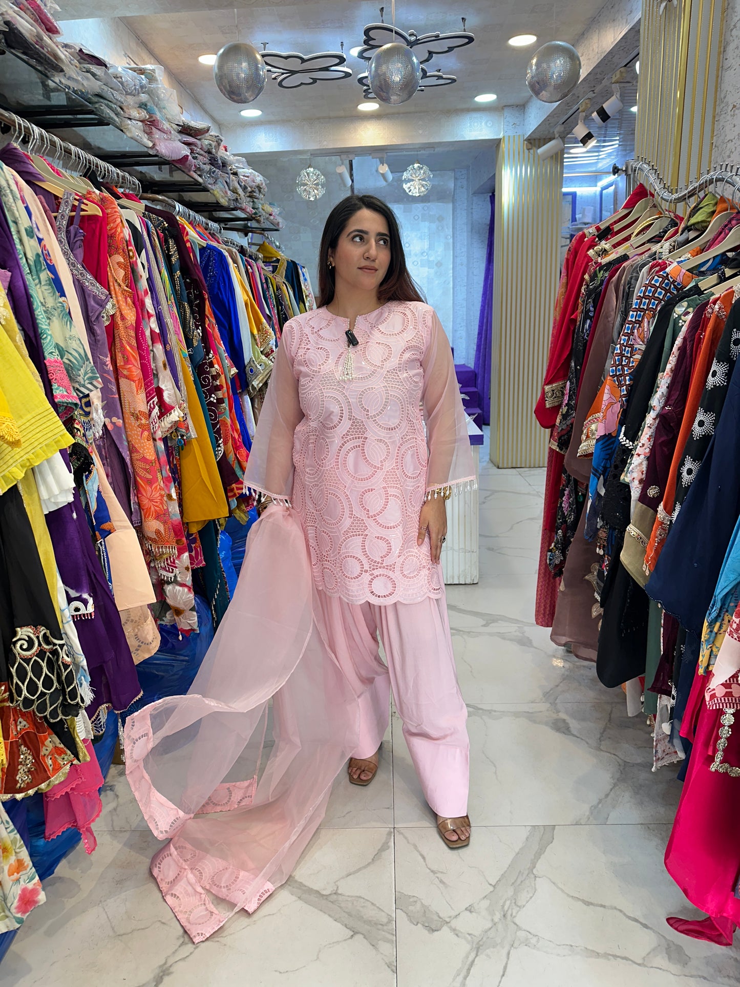 ‘Rashi’ Stunning Crochet Work Suit FS199