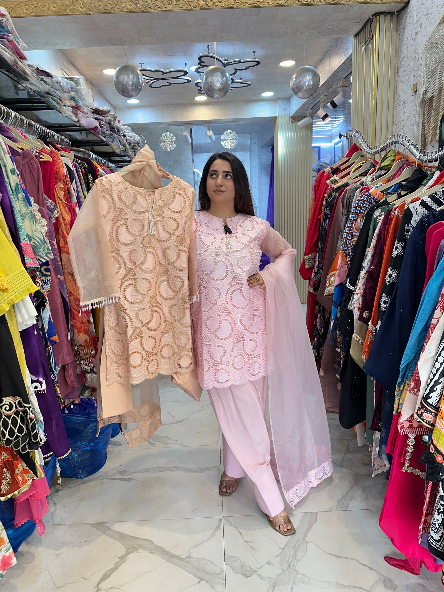 ‘Rashi’ Stunning Crochet Work Suit FS199