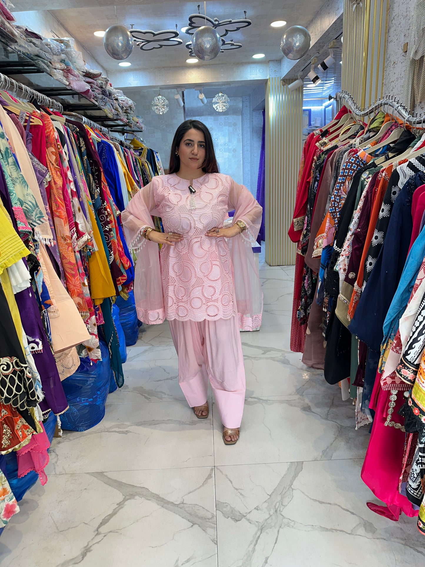 ‘Rashi’ Stunning Crochet Work Suit FS199