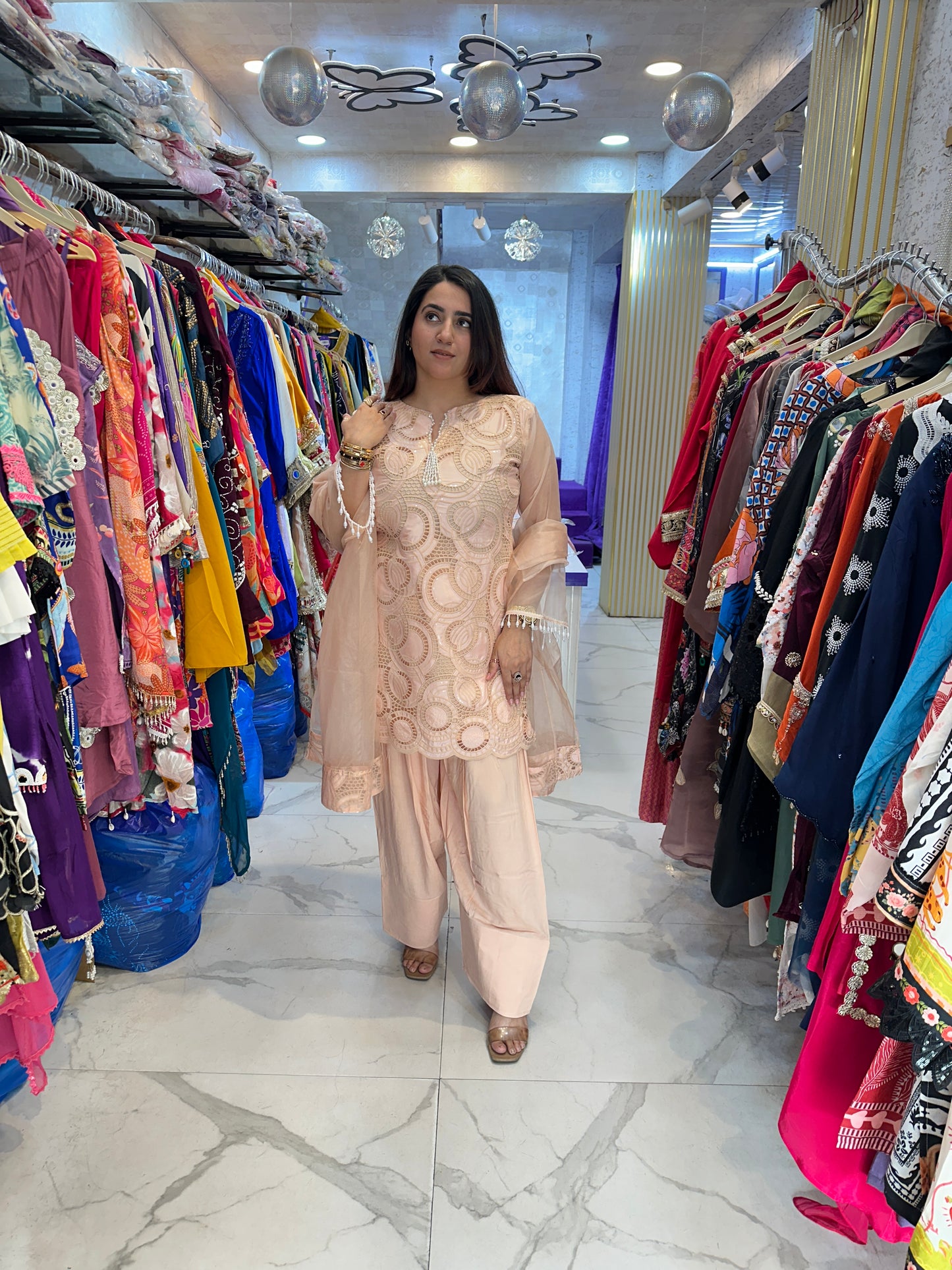 ‘Rashi’ Stunning Crochet Work Suit FS199