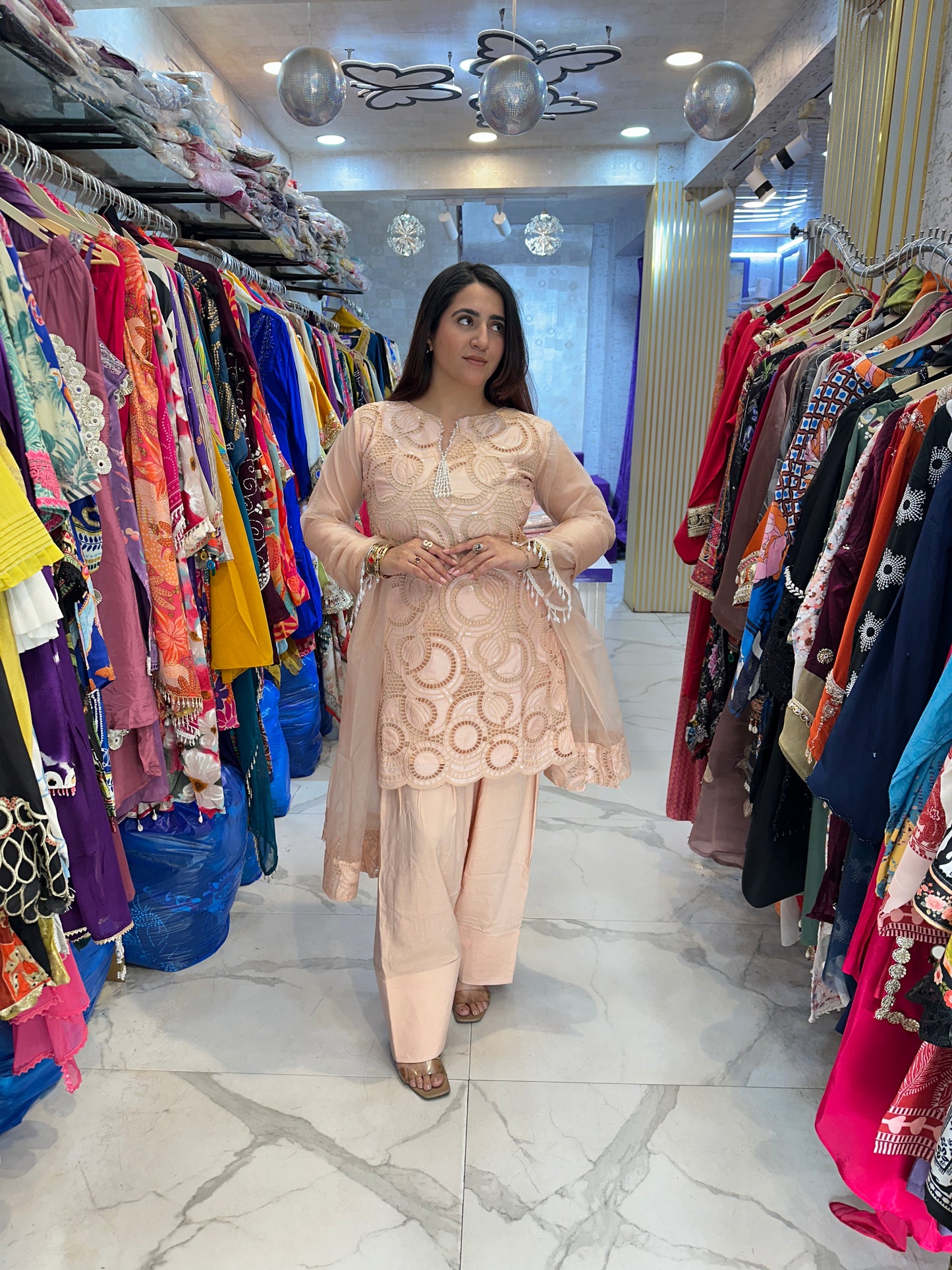‘Rashi’ Stunning Crochet Work Suit FS199