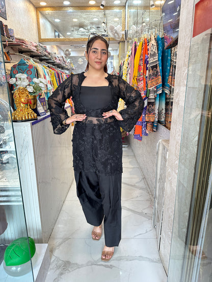 'COCO' 3 Piece Set With Bustier And Farshi Salwar FS222