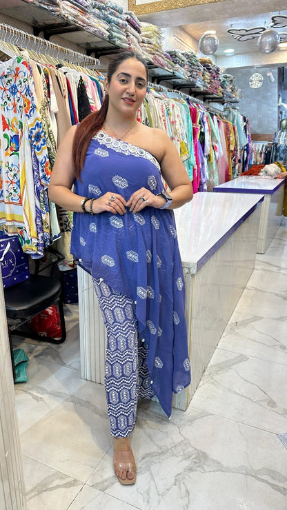 "JHALAK" BEAUTIFUL ONE SHOULDER CO-ORD SET FS16