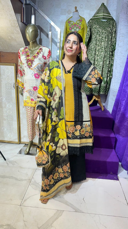 "MITTI " SUMMER COTTON 4 PIECE SUIT FS22