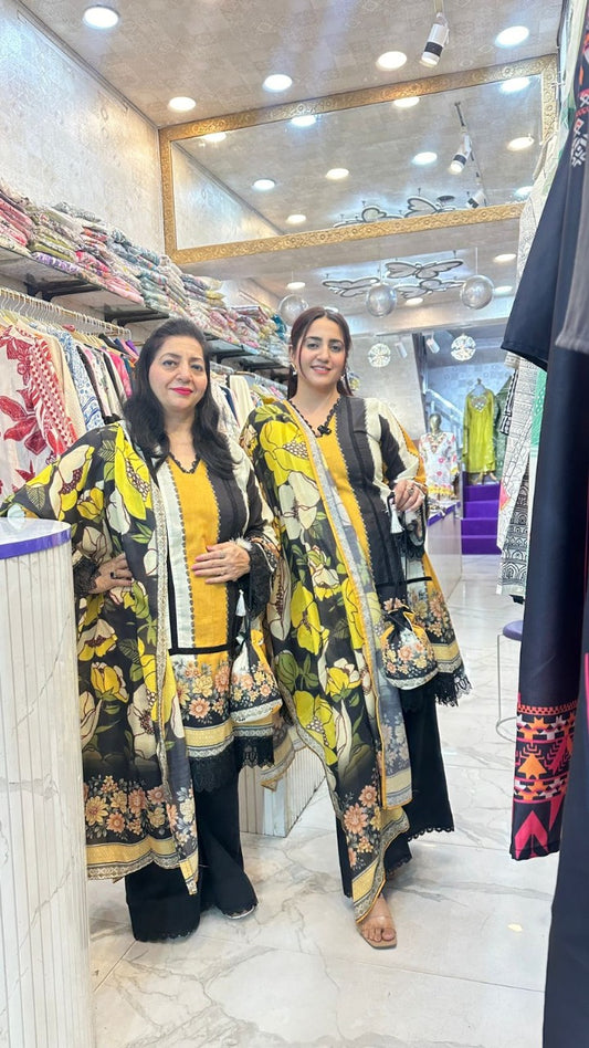 "MITTI " SUMMER COTTON 4 PIECE SUIT FS22