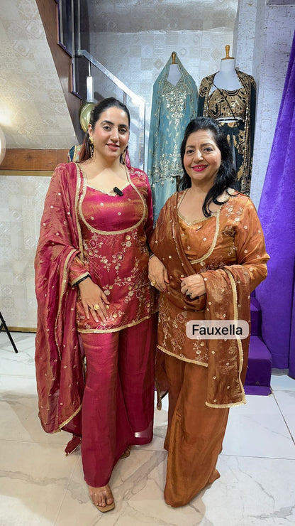 "PARCHAAI" Royal Elegance in Zardosi Embroidered Ethnic Suits FS48