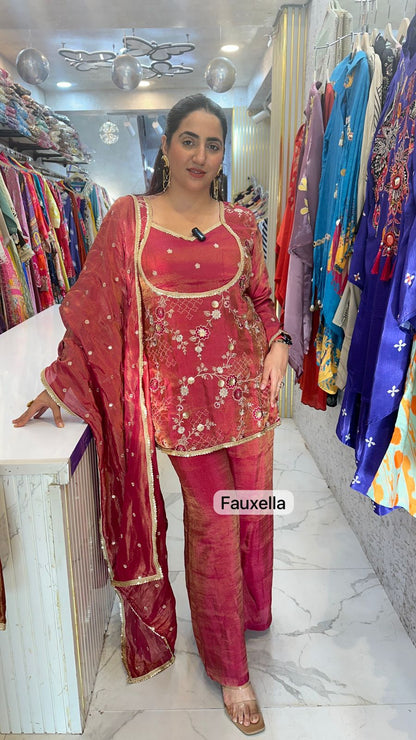 "PARCHAAI" Royal Elegance in Zardosi Embroidered Ethnic Suits FS48