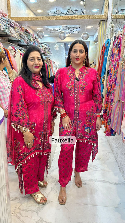 "BULBUL" Beautiful Suit With Floral Design FS52