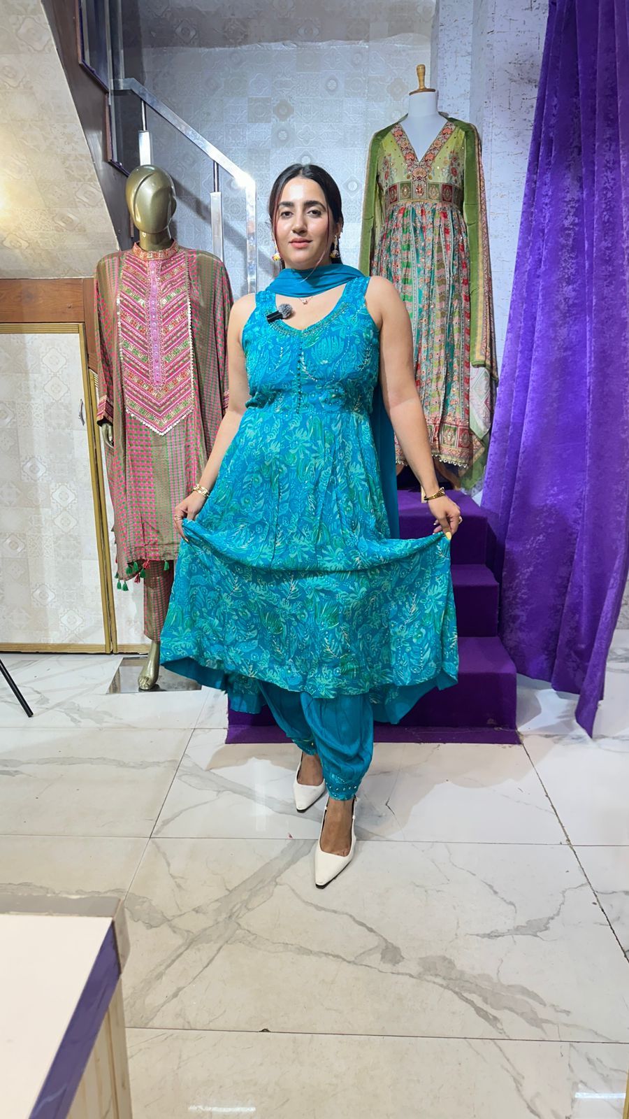 "NILAYA" Elegant Traditional Long Suit  FS58