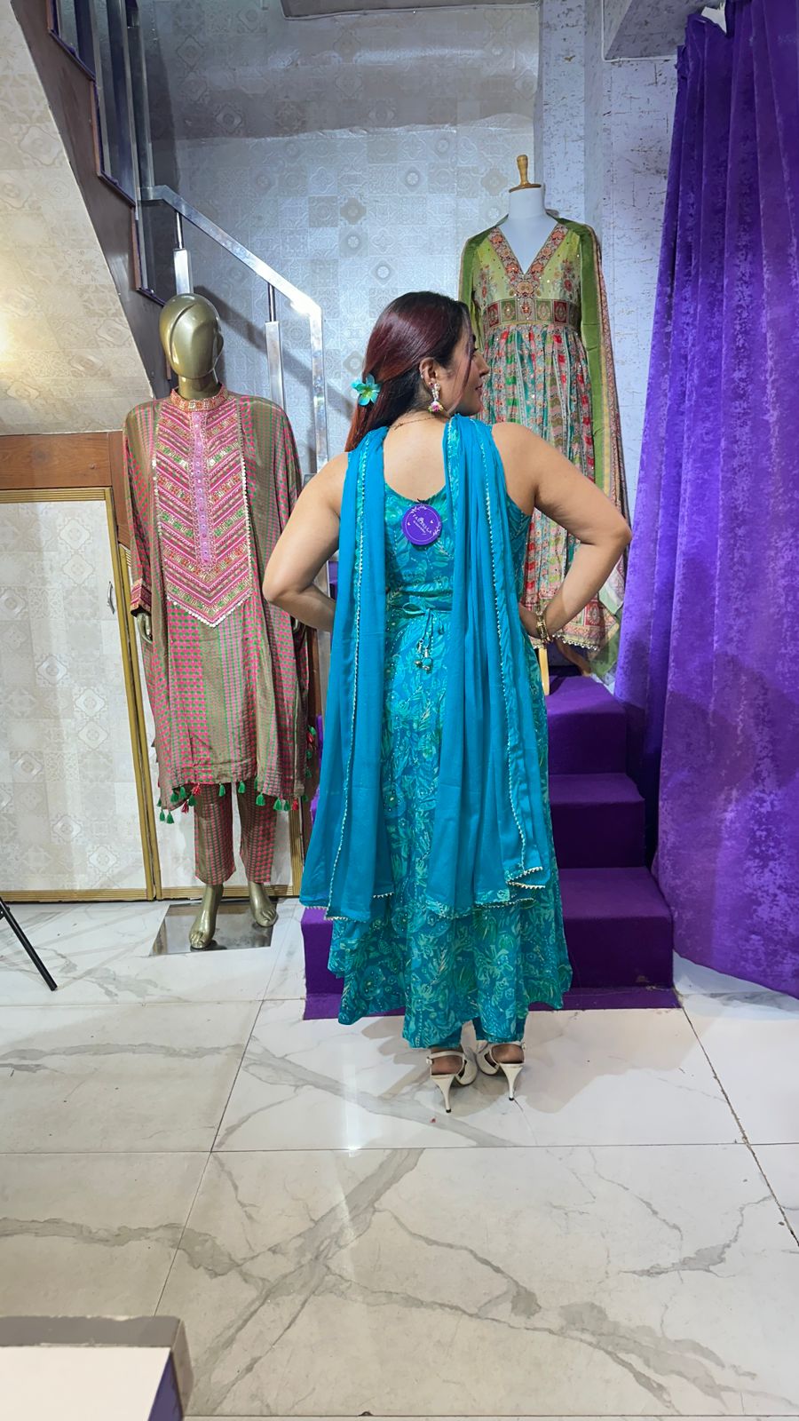 "NILAYA" Elegant Traditional Long Suit  FS58