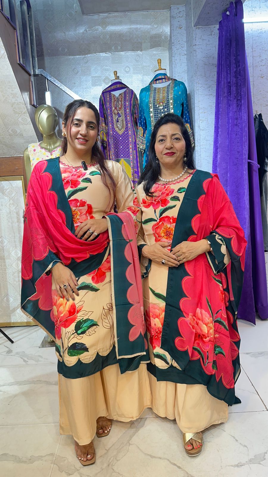 "PUSHPA" Beautiful Suit With Flower Print Suit FS65