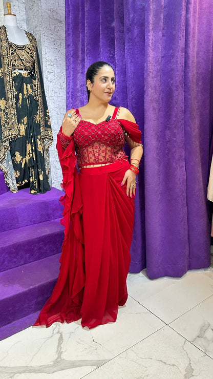 "SINDOORI" Desi Diva in Red Elegance  FS57