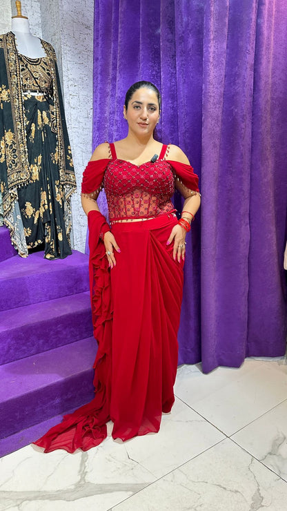 "SINDOORI" Desi Diva in Red Elegance  FS57