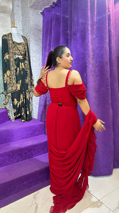 "SINDOORI" Desi Diva in Red Elegance  FS57