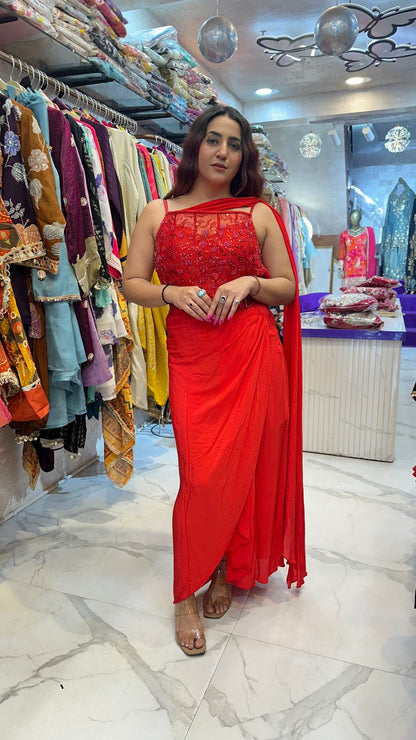 "RAABIYA" Elegant Designer Dress in Every Shade FS60