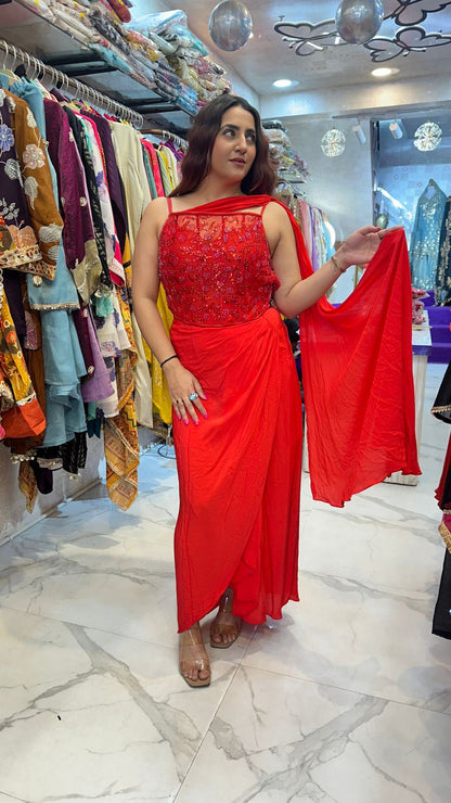 "RAABIYA" Elegant Designer Dress in Every Shade FS60