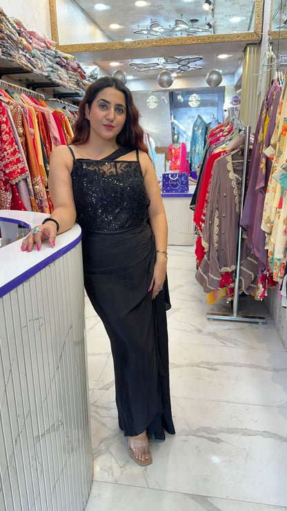 "RAABIYA" Elegant Designer Dress in Every Shade FS60