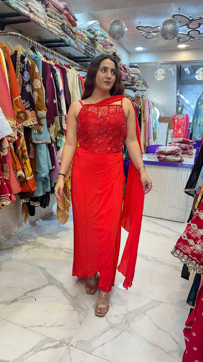 "RAABIYA" Elegant Designer Dress in Every Shade FS60