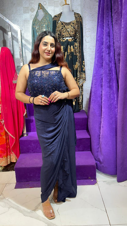 "RAABIYA" Elegant Designer Dress in Every Shade FS60