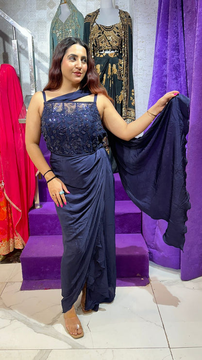 "RAABIYA" Elegant Designer Dress in Every Shade FS60