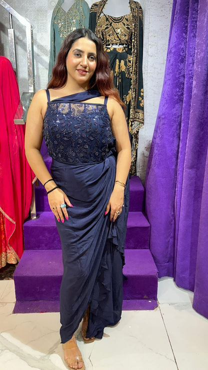 "RAABIYA" Elegant Designer Dress in Every Shade FS60