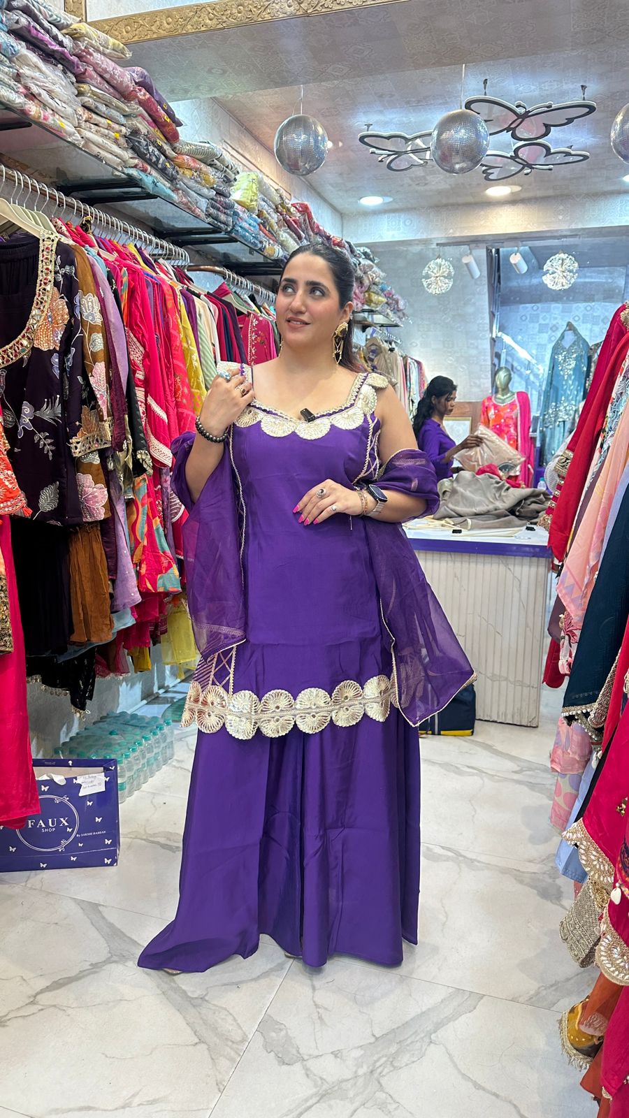 "BIJURIYA" Beautiful Suit With Gota Patti Work  FS65