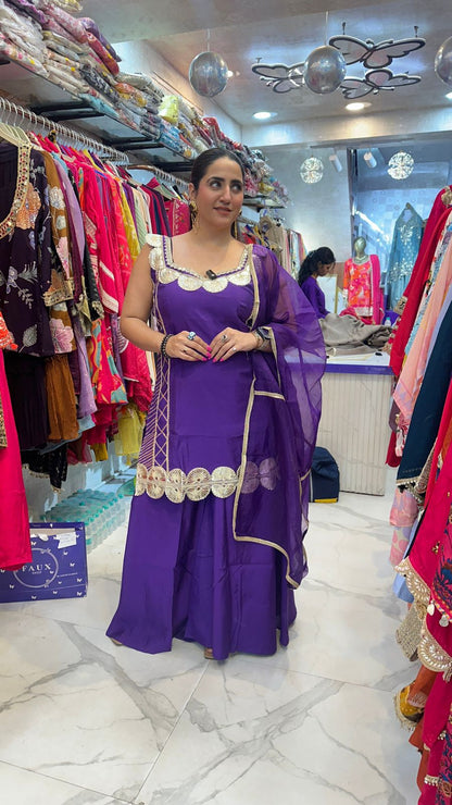 "BIJURIYA" Beautiful Suit With Gota Patti Work  FS65