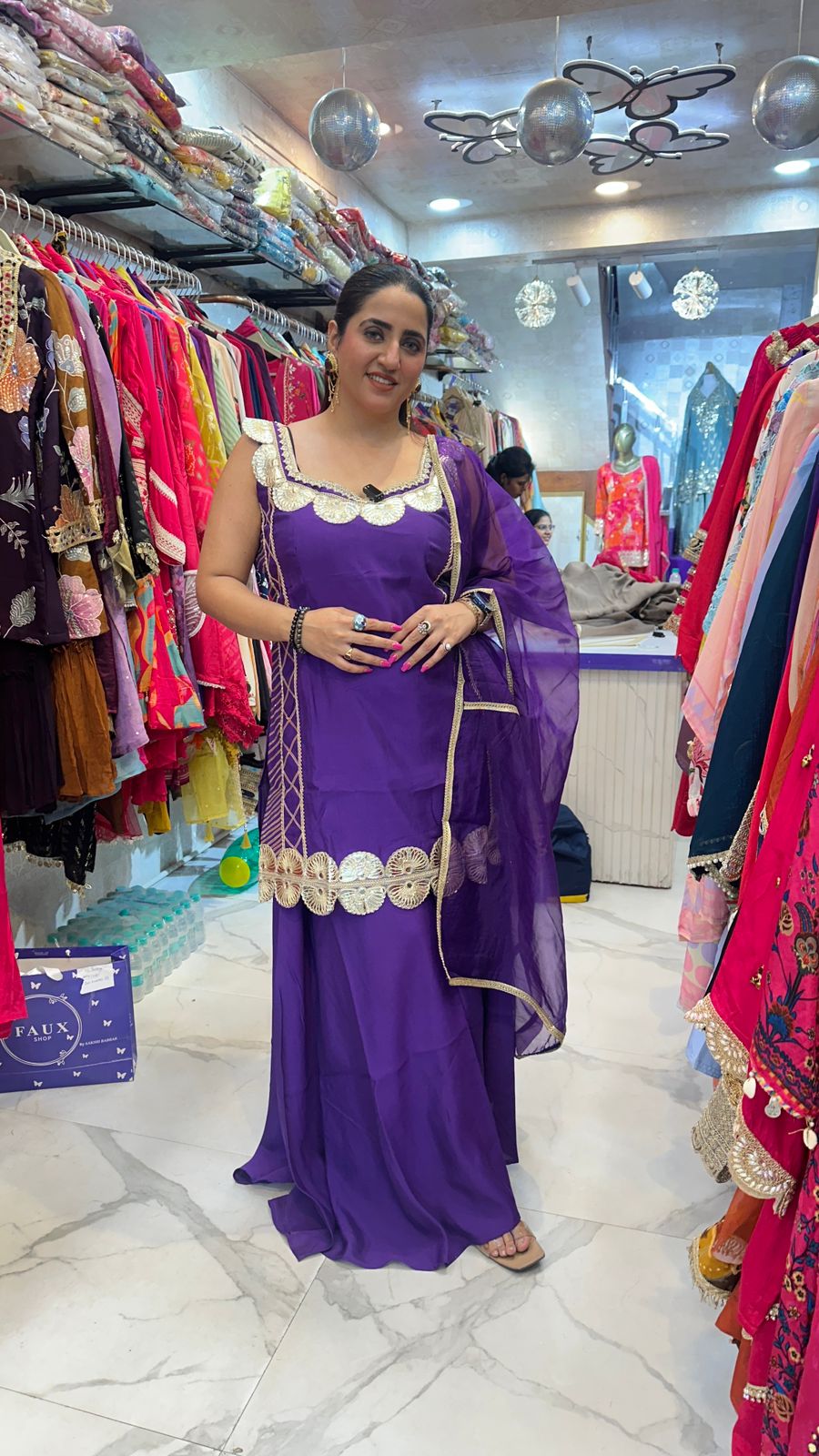 "BIJURIYA" Beautiful Suit With Gota Patti Work  FS65