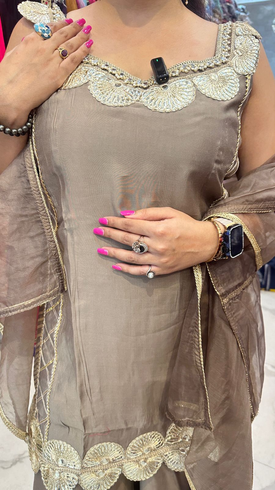 "BIJURIYA" Beautiful Suit With Gota Patti Work  FS65