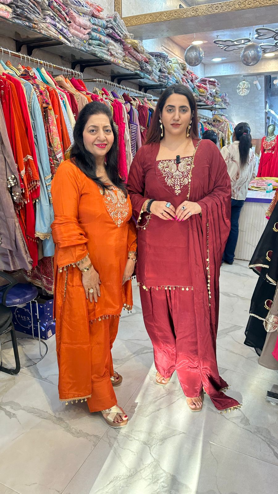 "ZARIKA" Beautiful Suit with Farshi Salwar FS77